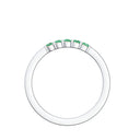 Damen Ring Weissgold Smaragd