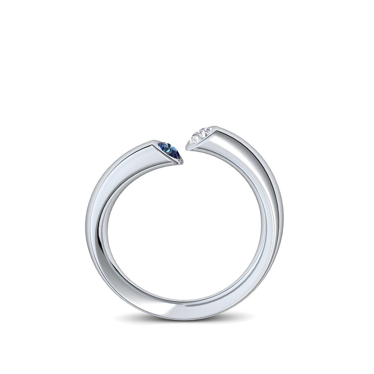 FOCALOOK Zehenring Sterling Silber 925 - Verstellbarer Damen Zehenring 3mm Breite