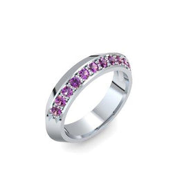 Damenring Stein Platin Amethyst