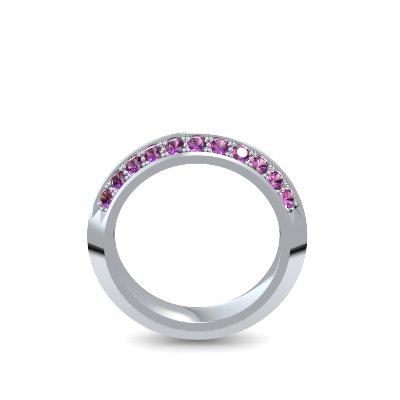 Damenring Stein Platin Amethyst