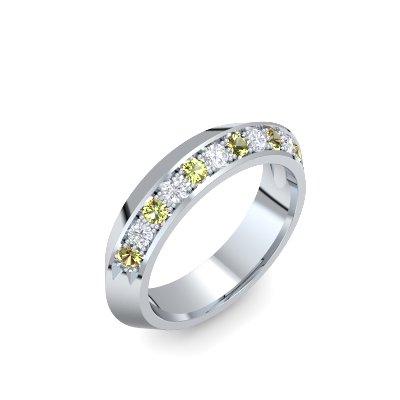 Damenring Stein Platin Peridot