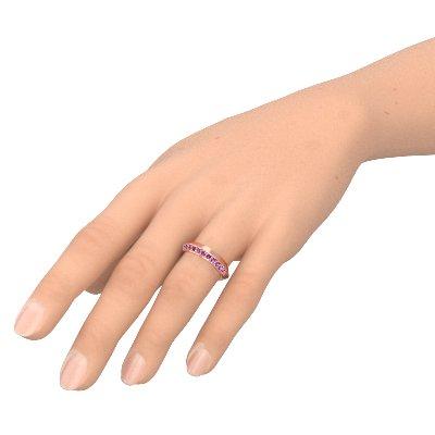 Damenring Stein Rosegold Amethyst