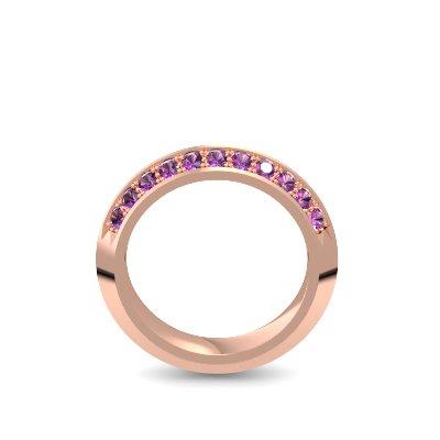 Damenring Stein Rosegold Amethyst