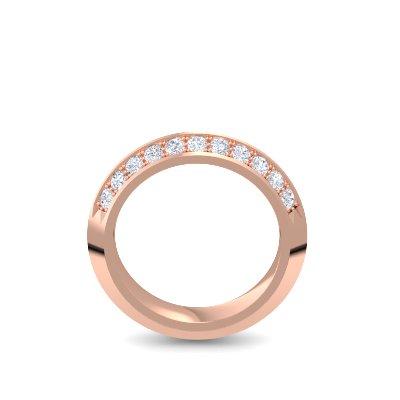 Damenring Stein Rosegold Brillant