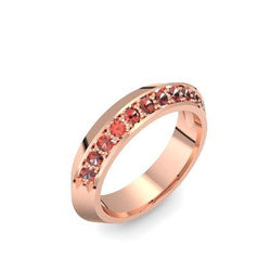 Damenring Stein Rosegold Granat