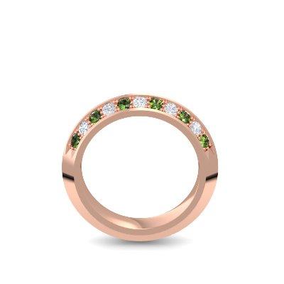 Damenring Stein Rosegold Turmalin