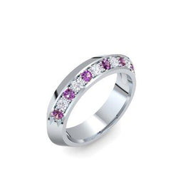 Damenring Stein Silber Amethyst