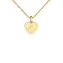Halskette Damen Herz Engel Gelbgold