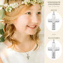 Kreuz Kette Damen Silber