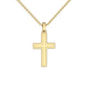 Kreuz Kette Gelbgold