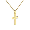 Kreuz Kette Gelbgold