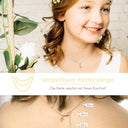 Kreuz Kette Rosegoldvergoldet