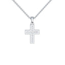 Kreuz Kette Silber Zirkonia