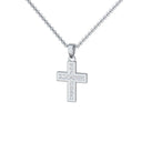 Kreuz Kette Silber Zirkonia