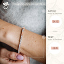 Gravur Detail am Match Armband in Roségold aus 925 Sterling Silber