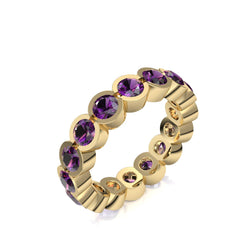 Memory Ring Gelbgold Amethyst