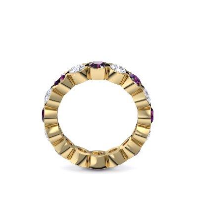 Memory Ring Gelbgold Amethyst