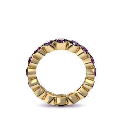 Memory Ring Gelbgold Amethyst