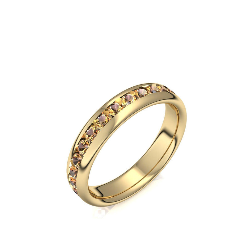Memory Ring Gelbgold Citrin
