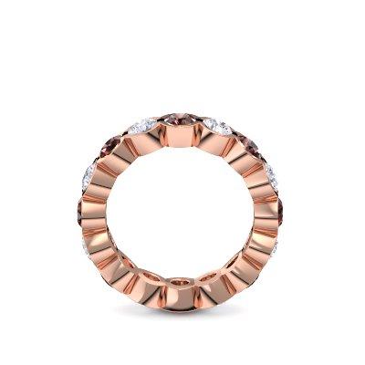 Memory Ring Rosegold Granat