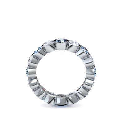 Memory Ring Silber Blautopas