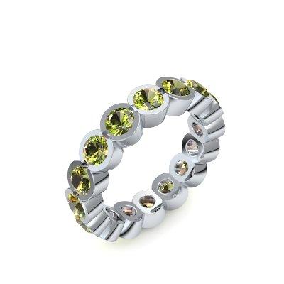 Memory Ring Silber Peridot