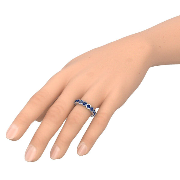 Memory Ring Silber Saphir