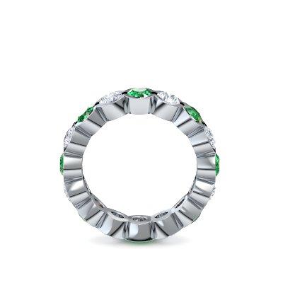 Memory Ring Silber Smaragd