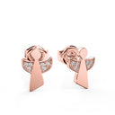 Ohrstecker Engel Rosegoldvergoldet Zirkonia