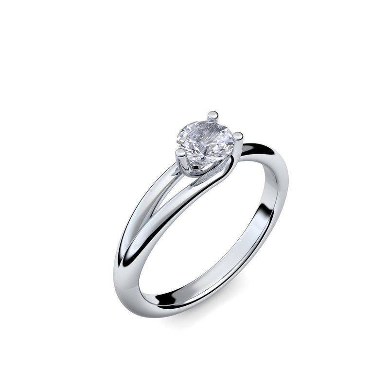 Ring Damen Platin Bergkristall