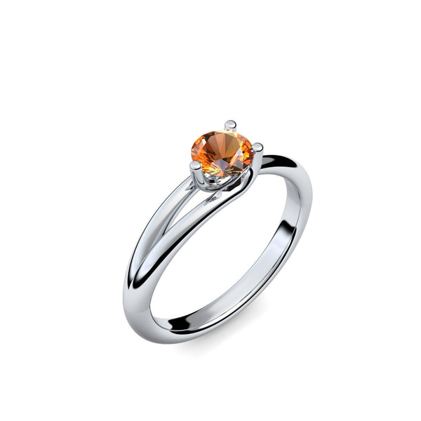 Ring Damen Platin Citrin