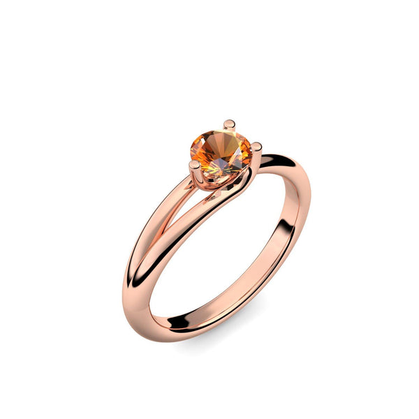 Ring Damen Rotgold Citrin