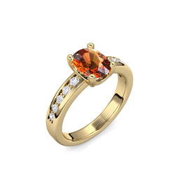 Ring Gelbgold Citrin