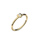 Ring Herz Gelbgold Aquamarin
