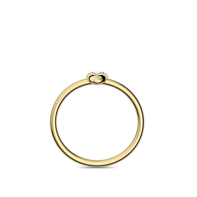 Ring Herz Gelbgold Aquamarin