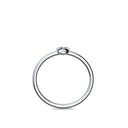 Ring Herz Silber Rauchquarz