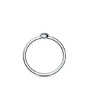 Ring Herz Weissgold Saphir
