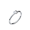 Ring Herz Weissgold Zirkonia