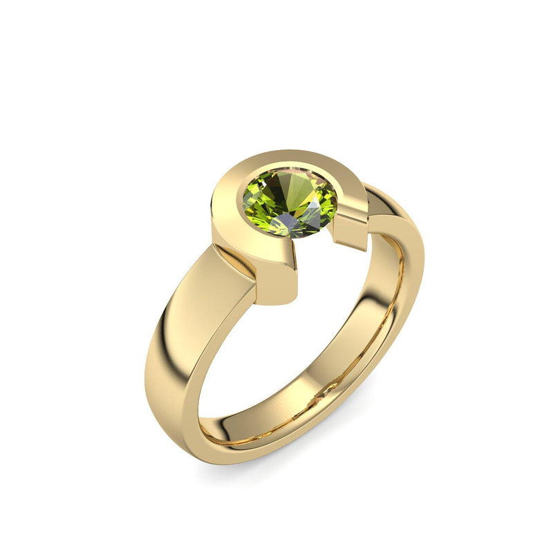 Ring Offen Gelbgold Peridot