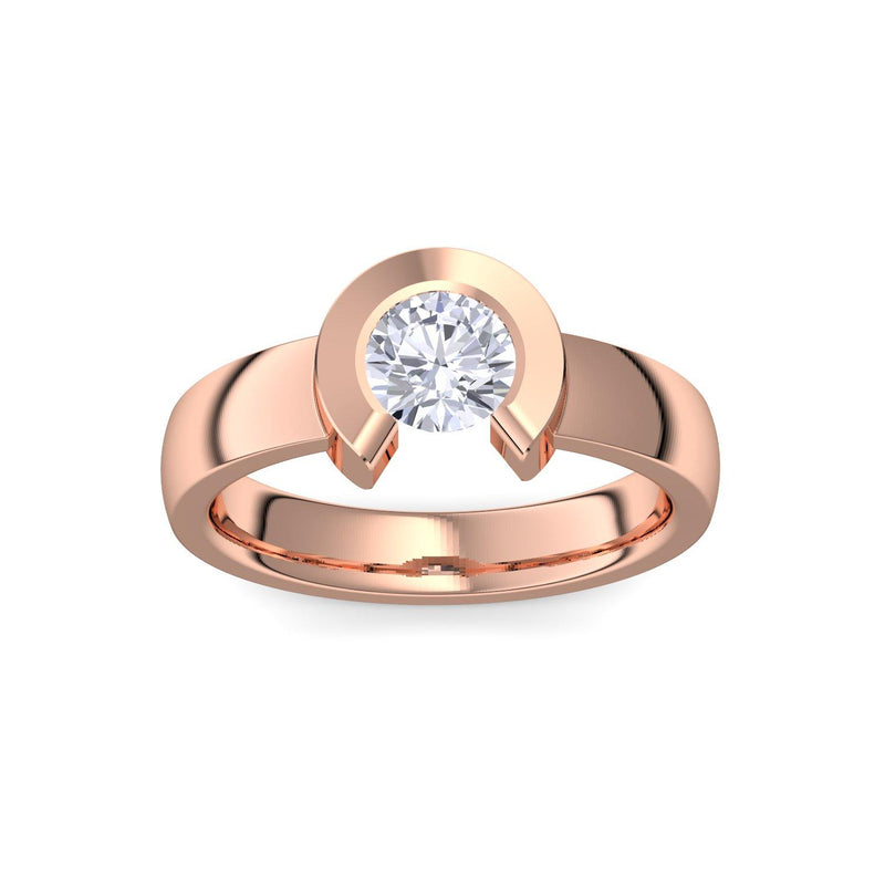 Ring Offen Rotgold Zirkonia