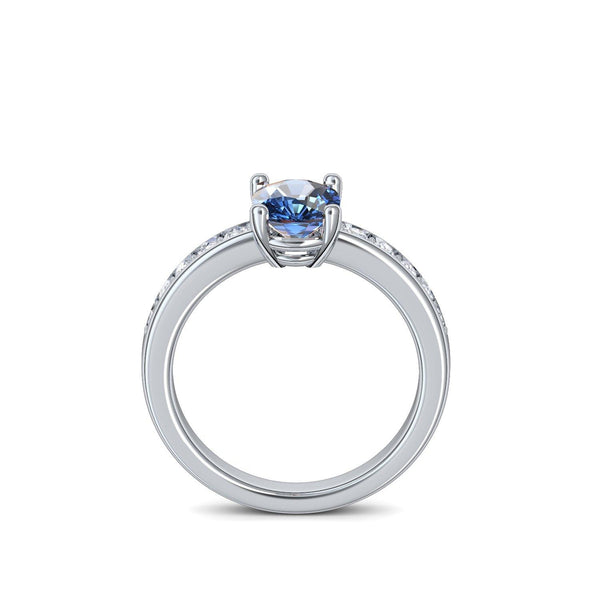 Ring Platin Blautopas