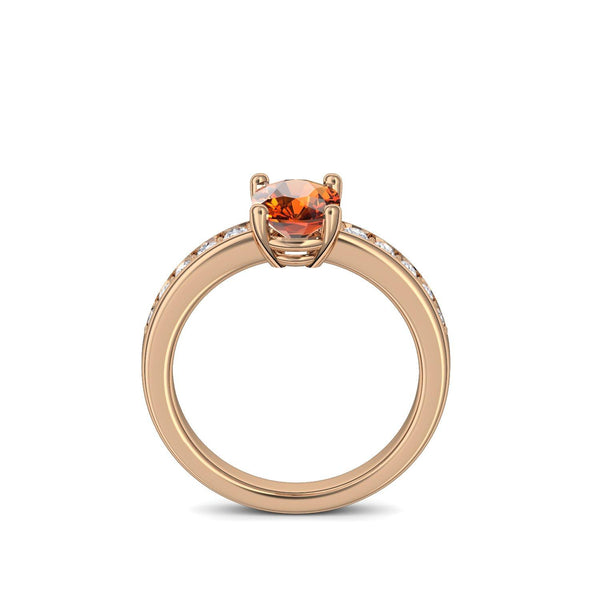 Ring Rosegold Citrin