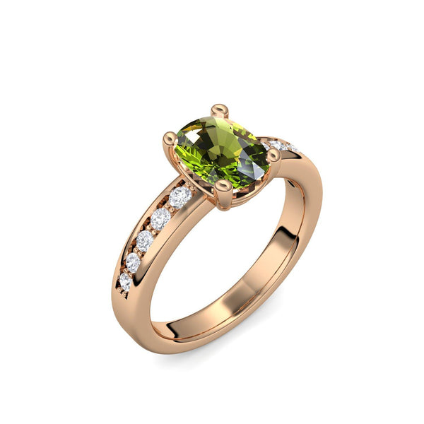 Ring Rosegold Peridot