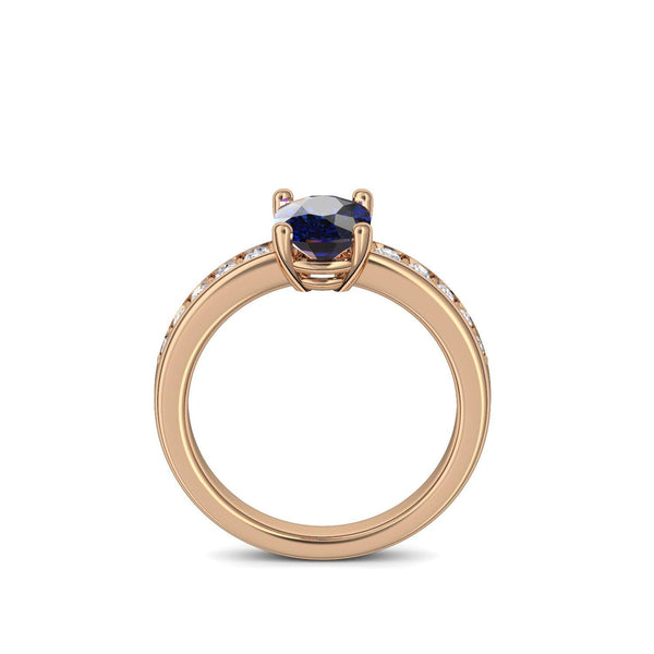 Ring Rosegold Saphir