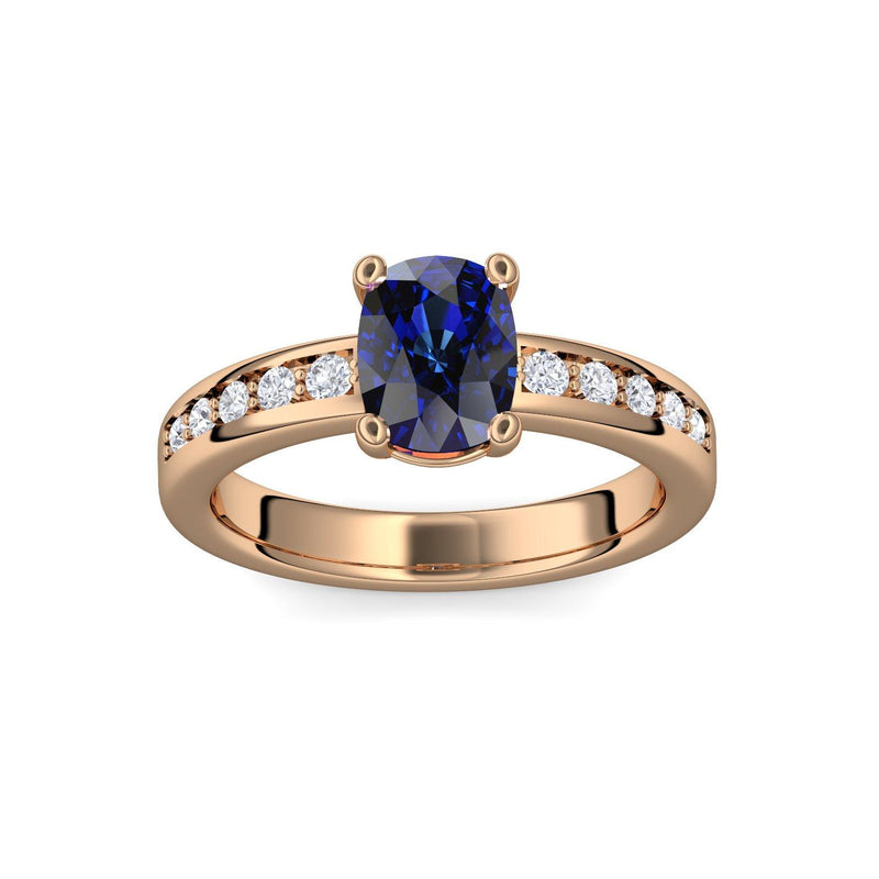 Ring Rosegold Saphir