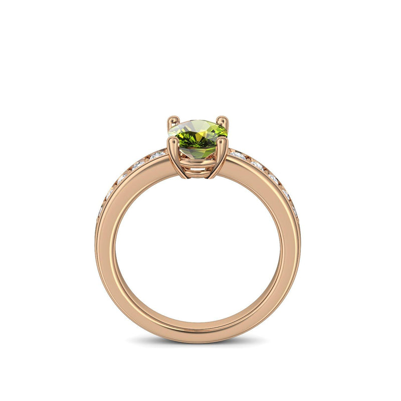 Ring Rosegoldvergoldet Peridot