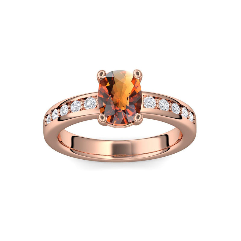 Ring Rotgold Citrin