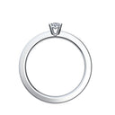 Ring Schlicht Platin Bergkristall