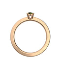 Ring Schlicht Rosegold Turmalin