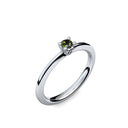 Ring Schlicht Weissgold Turmalin